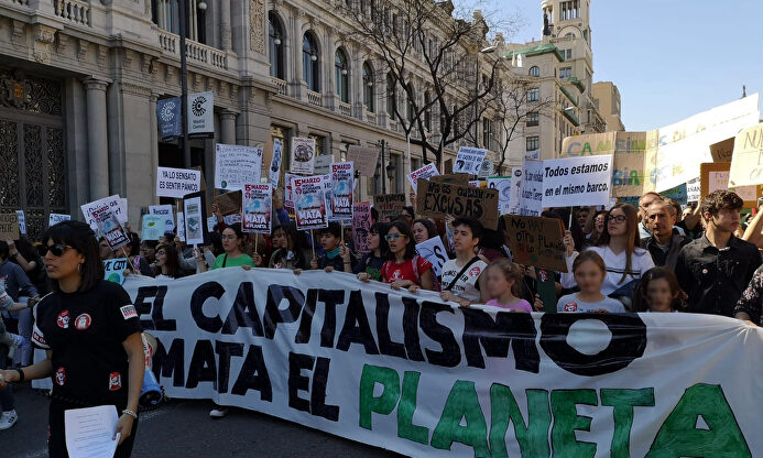 Manifestación en Madrid de estudiantes contra el cambio climático | Paloma Cuevas