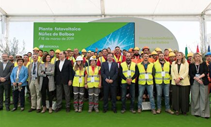 Iberdrola en un acto de inauguración | Europa Press