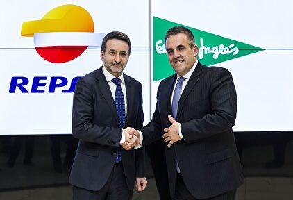 Los consejeros delegados de Repsol y El Corte Inglés, Josu Jon Imaz y Victor del Pozo,respectivamente.