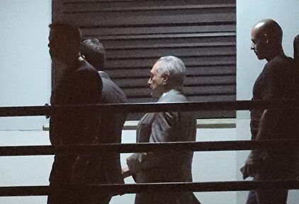 Michel Temer, en el momento de su detención. | EFE