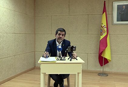 Jordi Sánchez en una comparecencia desde prisión | EFE