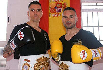 Jonathan Fabián (i) y Juan Martos, las dos grandes estrellas de Invencibles IX en Galapagar. | LD/Archivo