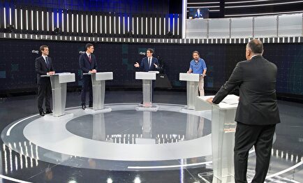 Debate a cuatro de RTVE en la campaña del 28A | EFE