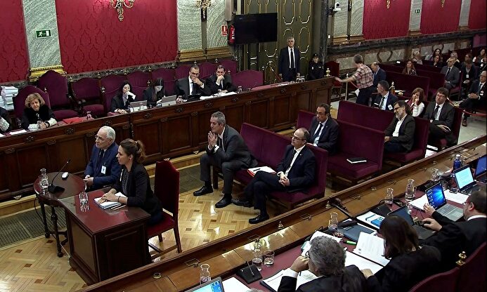 Imagen del juicio del procés. | EFE