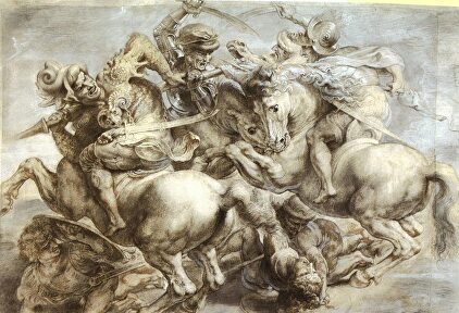 Copia de la Batalla de Anghiari, de Rubens | Museo del Louvre