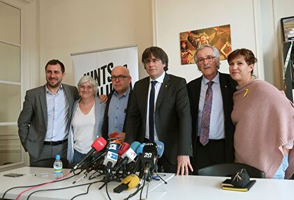 Los exconsejeros catalanes fugados junto al expresidente catalán, Carles Puigdemont, también prófugo de la justicia | EFE