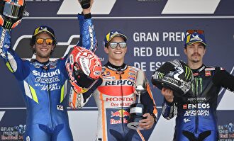 El podio de MotoGP en Jerez. | Cordon Press