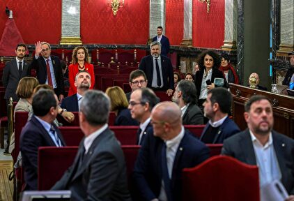 El banquillo de los acusados en el juicio del golpe. | EFE