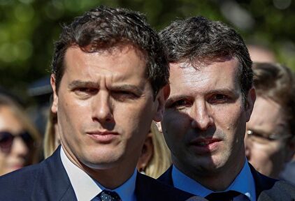 Albert Rivera y Pablo Casado. | EFE