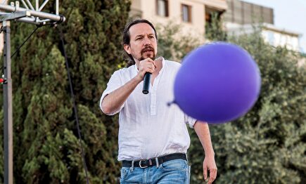 Iglesias, en un mitin. | EFE