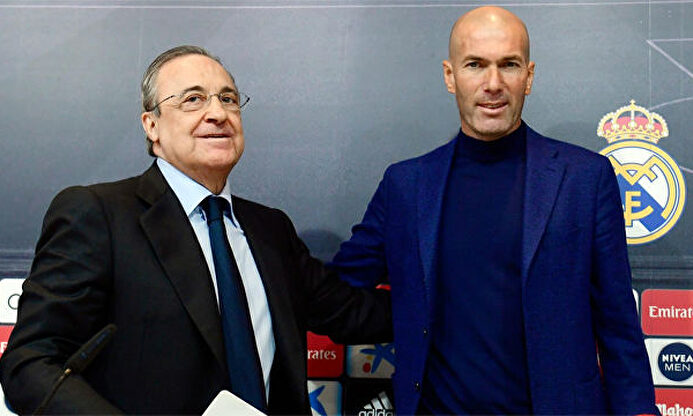 Florentino Pérez y Zidane. | EFE