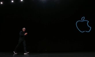 Tim Cook durante la presentación de la conferencia de desarrolladores WWDC 2019. | Europa Press
