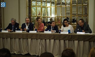 Santiago Trancón en la presentación de 'Barcelona, la ciudad que fue'