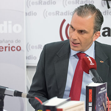 Javier Ortega Smith durante la entrevista. |  David Alonso Rincón