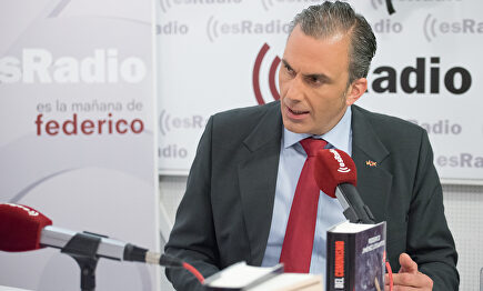 Javier Ortega Smith durante la entrevista. | David Alonso Rincón