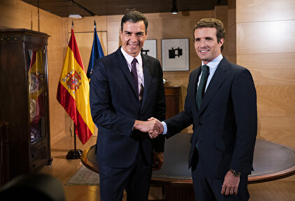 Pedro Sánchez y Pablo Casado | David Mudarra