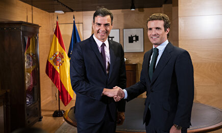 Sánchez y Casado en una de sus últimas reuniones. | David Mudarra