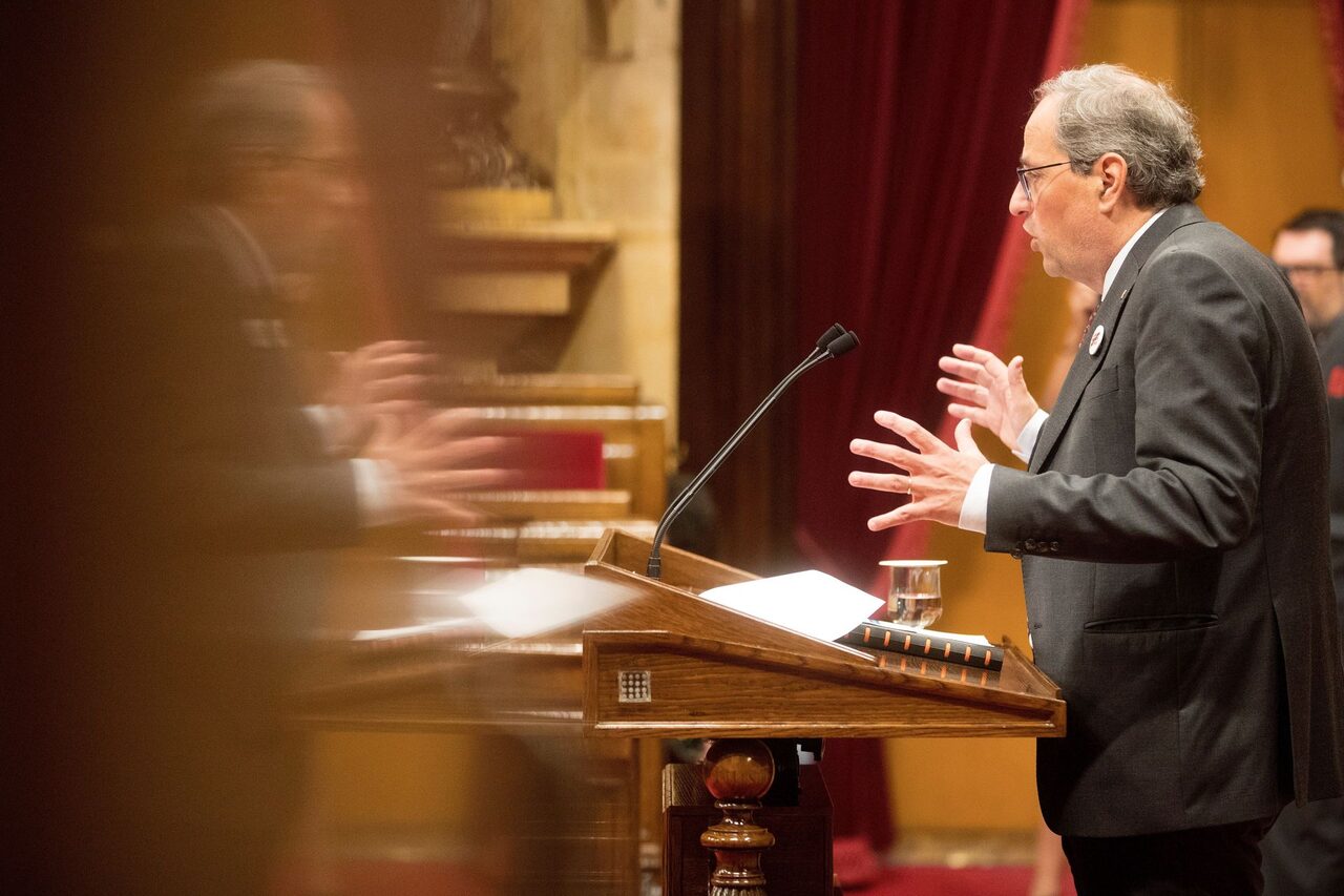 Quim Torra interviene en el Parlamento catalán | EFE