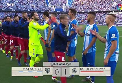 El Depor sentencia al Málaga tras un grosero error del meta Munir (0-1)