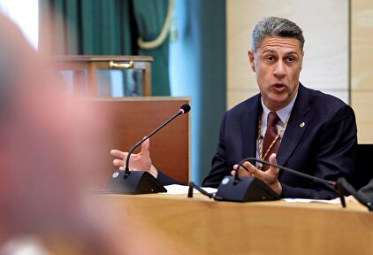 Albiol durante su intervención en el pleno. | EFE