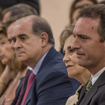 Portero, en la entrega de las Medallas de Dignidad y Justicia. |  LD