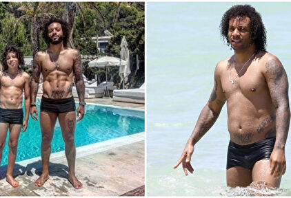 A la izquierda una foto reciente y a la derecha una foto del verano de 2016. | Collage