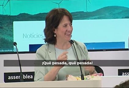 El supremacismo de la presidenta de la ANC: "Qué borde y pesada la española esta"