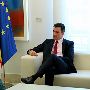 Pedro Sánchez y Pablo Iglesias, reunidos en Moncloa días después del 28A. |  Cordon Press