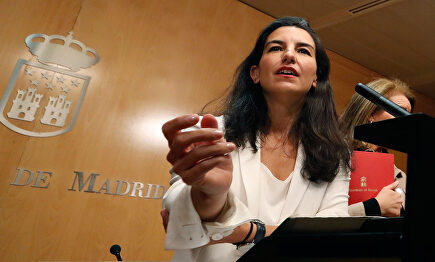 Monasterio, en un momento de la rueda de prensa | EFE