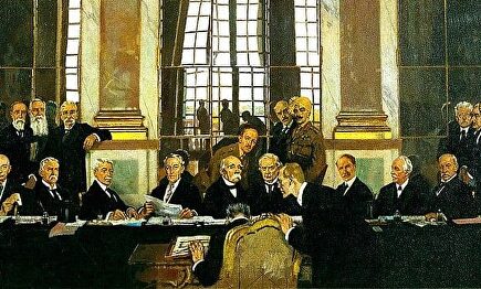 Firma del Tratado de Versalles en la Galería de los Espejos | Wikipedia