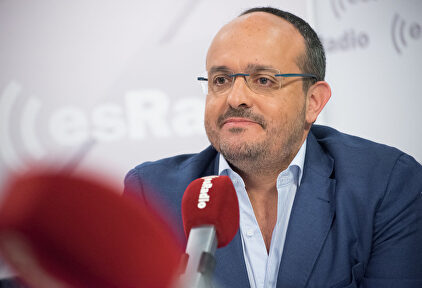 El líder del PPC, Alejandro Fernández en una entrevista en esRadio | David Alonso Rincón