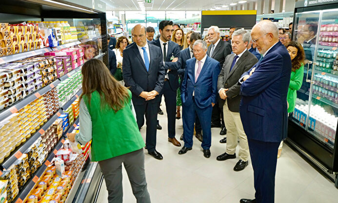 Juan Roig, en la visita de ayer | Mercadona