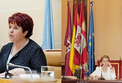 Clara Luquera, alcaldesa de Segovia, y José Antonio Diez, alcalde de León | Agencia ICAL