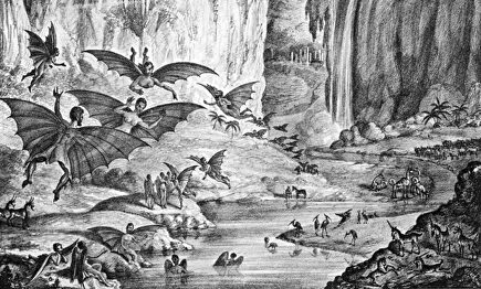 Ilustración publicada en 'The New York Sun' sobre la Luna | Wikipedia