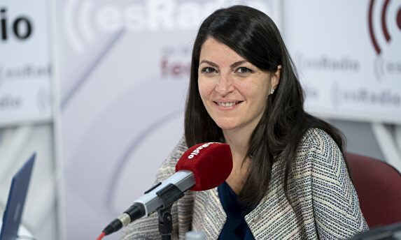 Macarena Olona durante una entrevista en esRadio | Sergio Sánchez M.