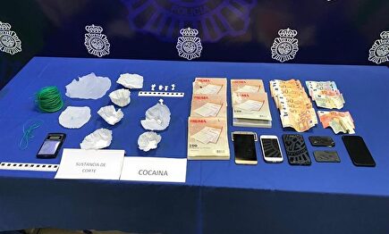 Sustancias, teléfonos y dinero incautados por la Policía Nacional en la operación | Policía Nacional
