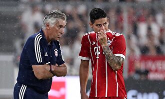 James Rodríguez y Carlo Ancelotti coincidieron en el Bayern de Munich también. | Cordon Press