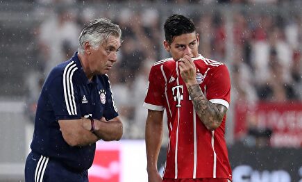 James Rodríguez y Carlo Ancelotti coincidieron en el Bayern de Munich también. | Cordon Press