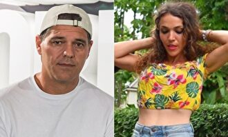 Frank Cuesta y su novia Estefanía | Archivo/Instagram