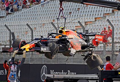 Pierre Gasly sale ileso de un fuerte accidente en Hockenheim