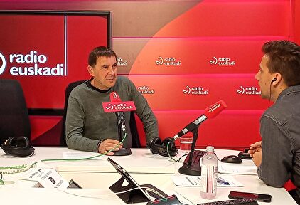 El líder proetarra Arnaldo Otegi durante una entrevista en Radio Euskadi | Europa Press