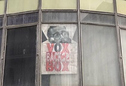Cartel contra Ortega Lara en Burgos. | @Vox_Burgos