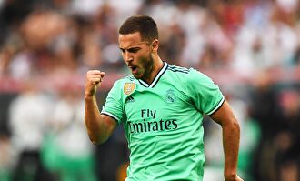 Eden Hazard celebra su primer gol con la camiseta del Real Madrid | EFE