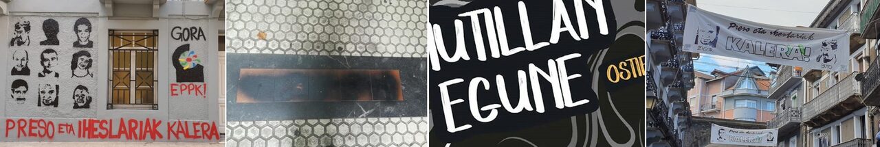 Pancartas, pintadas y placas atacadas. | Covite/AVT/LD