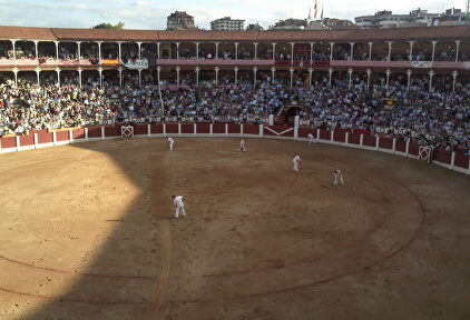Interior de la plaza de toros de El Bibio de Gijón. | Wikipedia