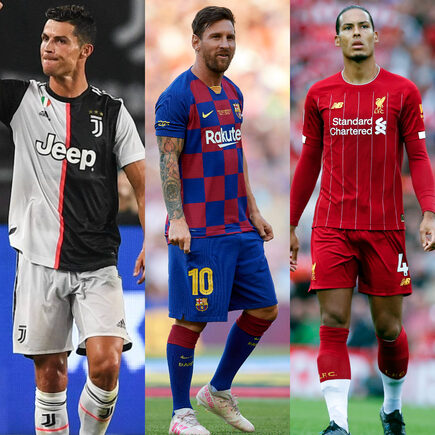 Cristiano, Messi y Van Dijk, candidatos al Jugador del Año de la UEFA. | Collage