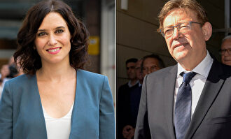 La presidenta de Madrid, Isabel Díaz Ayuso, y el de la Comunidad Valenciana, Ximo Puig | Cordon Press