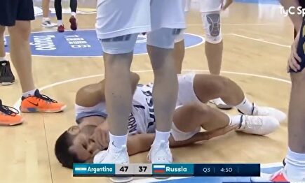 Susto para Argentina y el Madrid: Campazzo sufre un esguince externo de tobillo derecho