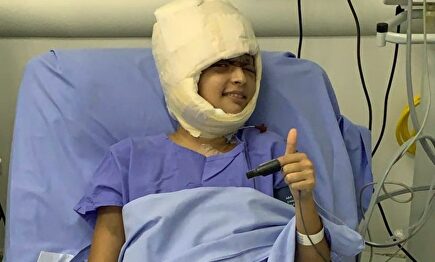 Débora de Oliveira tras su operación de reconstrucción. | Hospital Especializado/Divulgação