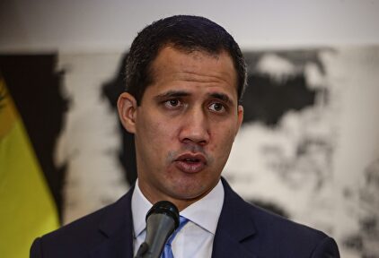 Juan Guaidó en rueda de prensa. | EFE